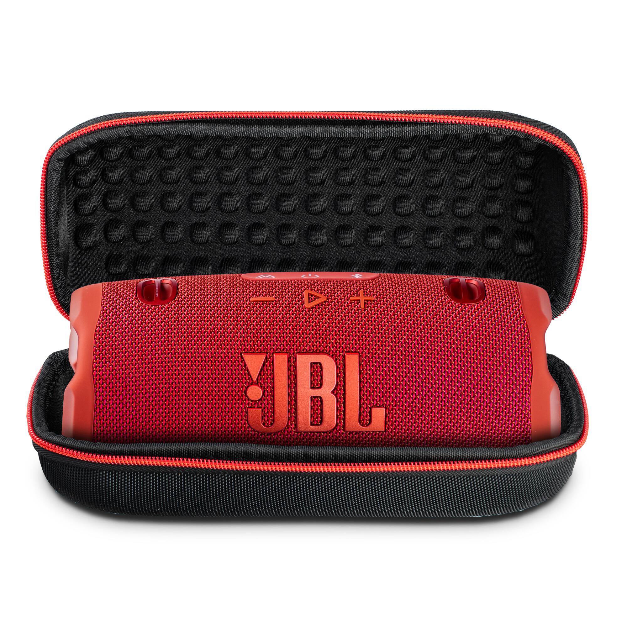 Alt View 2. JBL - JBL Charge 6 Portable Wireless Bluetooth Speaker with IP68 Waterproof (Red) Case Bundle - Red.
