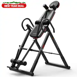 HARISON - Inversion Table for Back Pain Relief 330LBS Capacity Strength Training Inversion ( BB40511) - Black