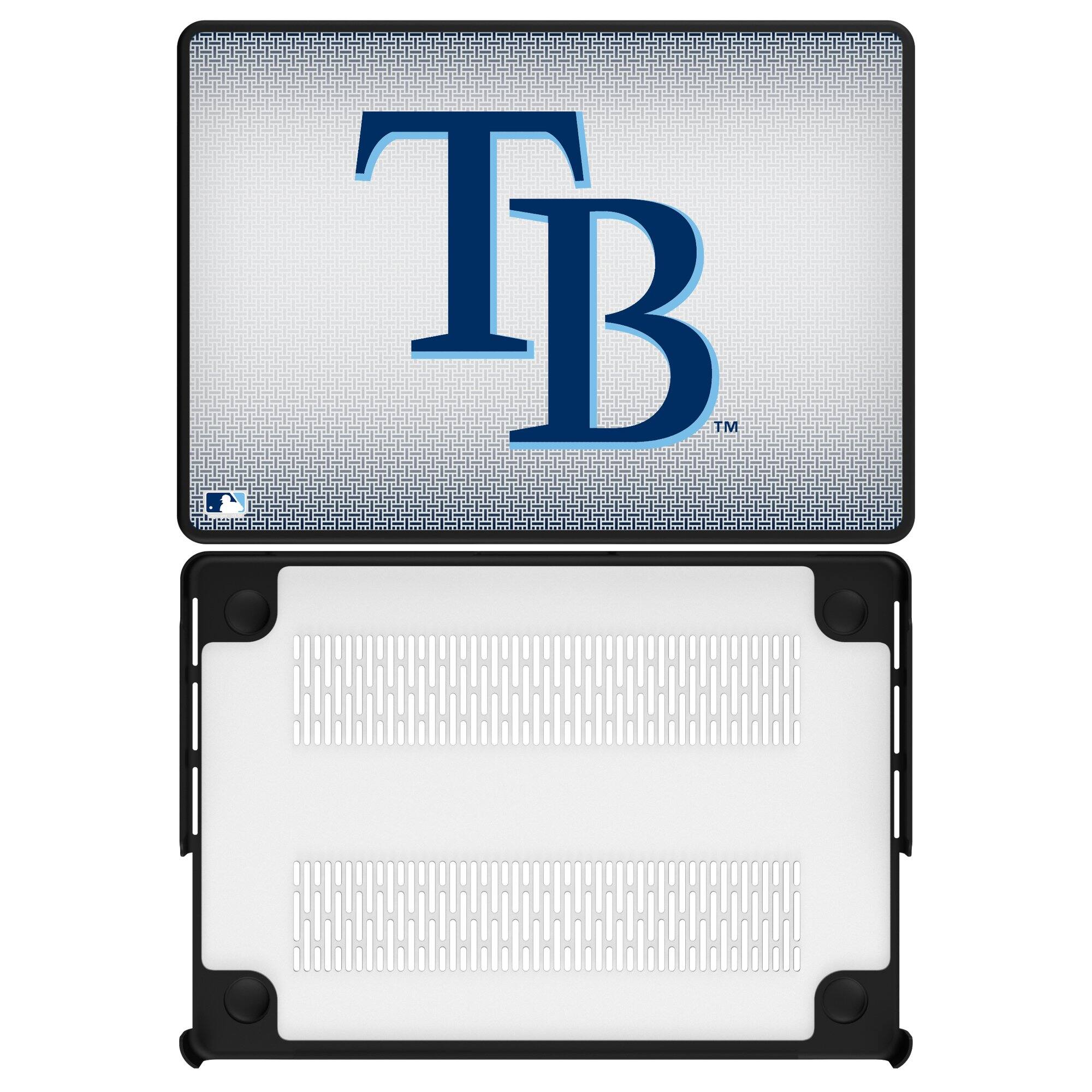 Front. Keyscaper - Tampa Bay Rays Linen MacBook Case - Air 15 in - Multicolor.
