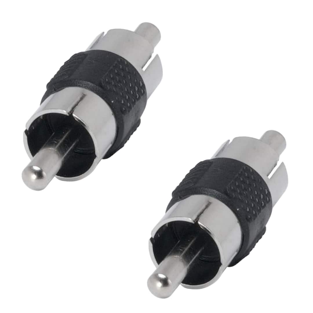 Sanoxy - (2-Pack) RCA Male to Male Gender Changer - Black