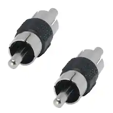 Front. Sanoxy - Sanoxy (2-Pack) RCA Male to Male Gender Changer - Black.