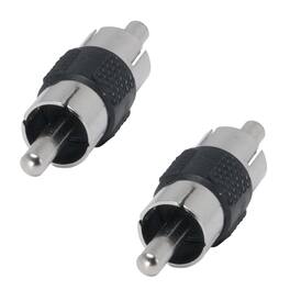 Sanoxy - (2-Pack) RCA Male to Male Gender Changer - Black