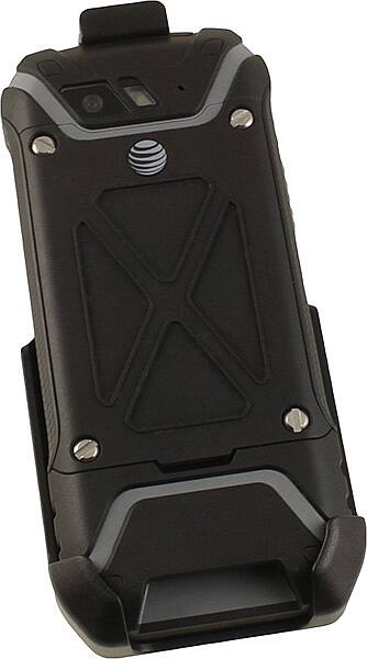 Alt View 2. Nakedcellphone - Holster Case for Sonim XP5 Phone (XP5700) - Ratchet Belt Clip Holster with Stand - Black.