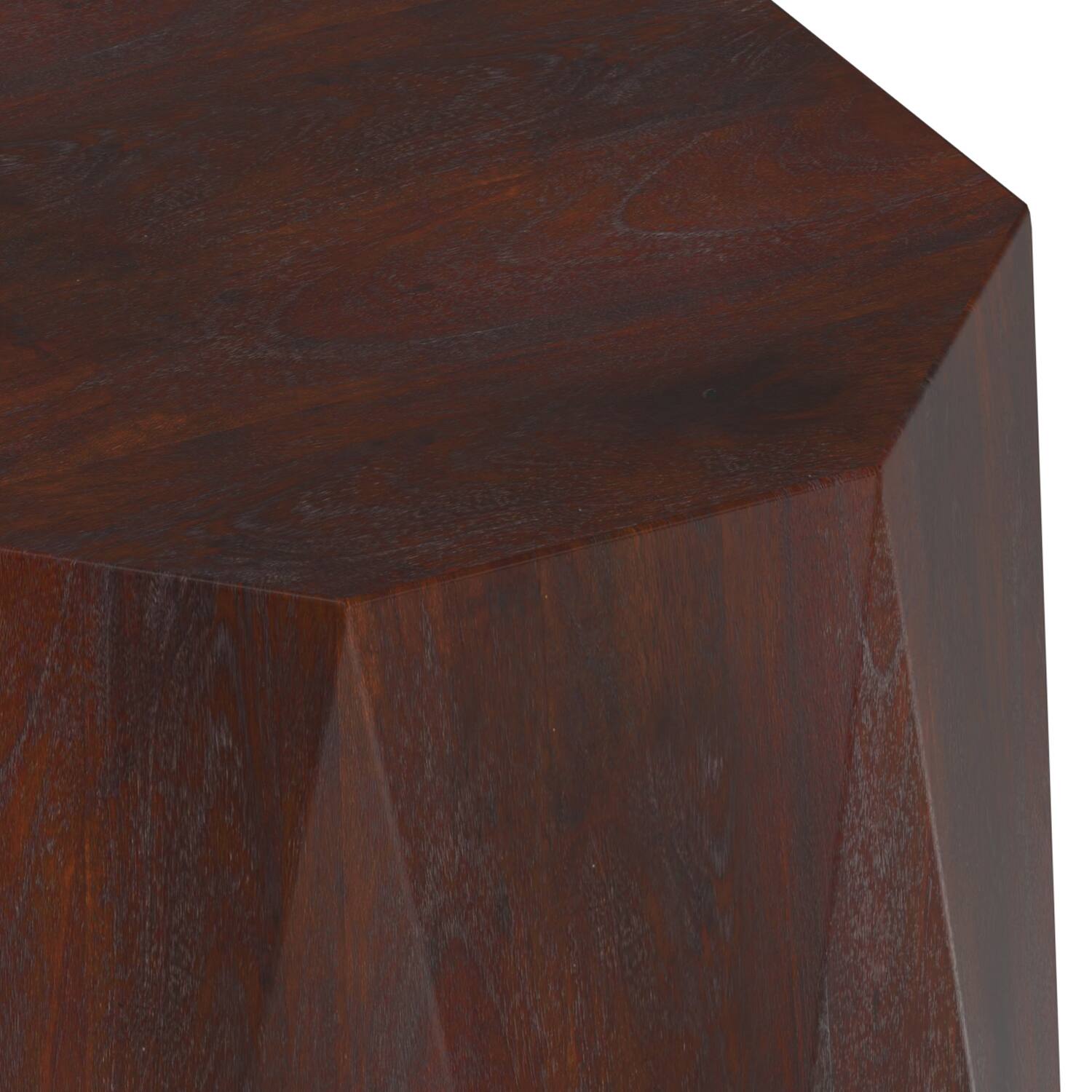 Alt View 3. Simpli Home - Kurt 15 inch Wide Solid Acacia Wood Side Table in Walnut Brown - Walnut Brown.