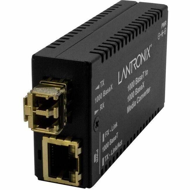 Transition Networks - Lantronix M/GE-T-SX-01(LC) Transceiver/Media Converter - 1 x Network (RJ-45) - 1 x LC Ports - Multi-mode - 850 nm Fiber - Unknown
