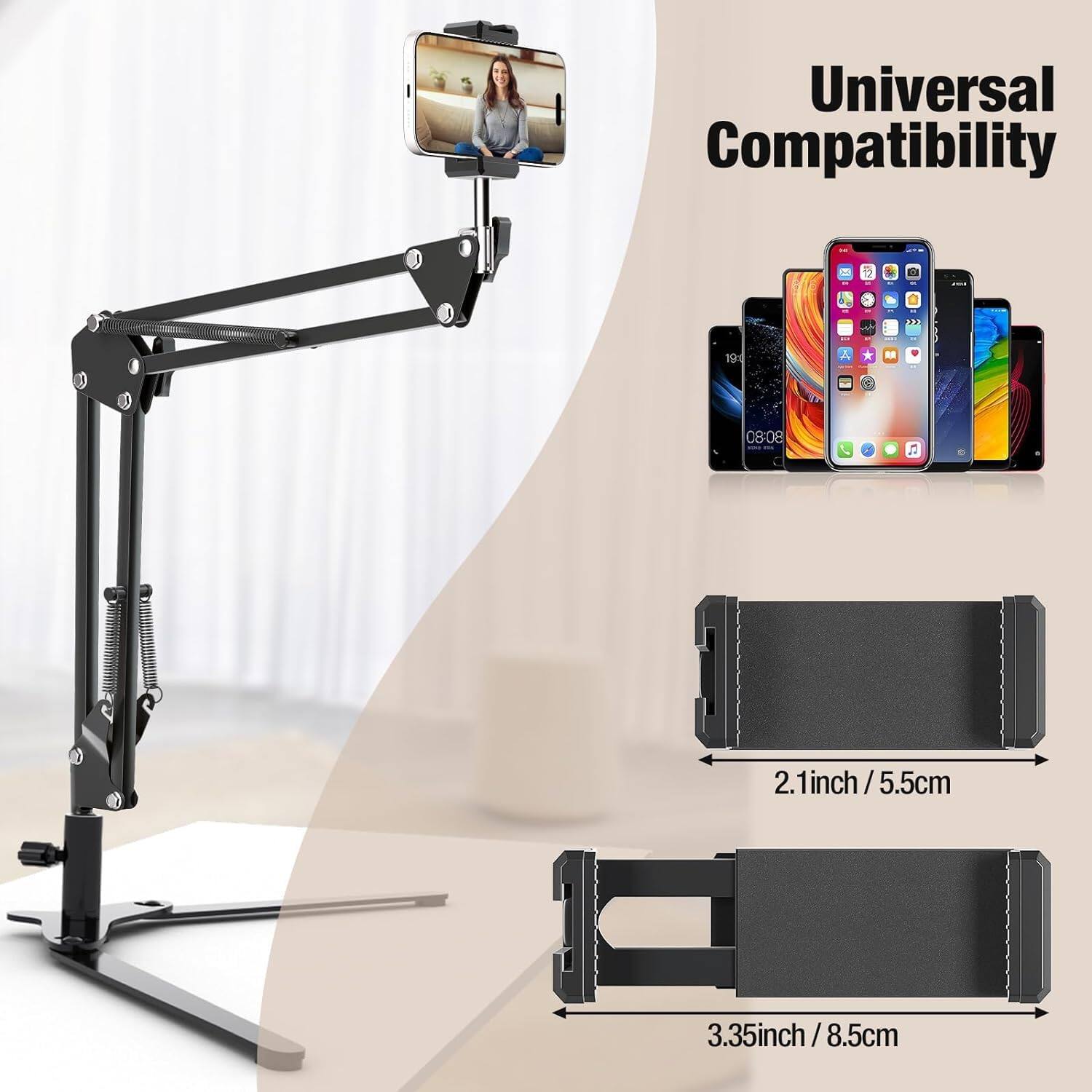 Universal Compatibility

2.1 inch / 5.5 cm

3.35 inch / 8.5 cm