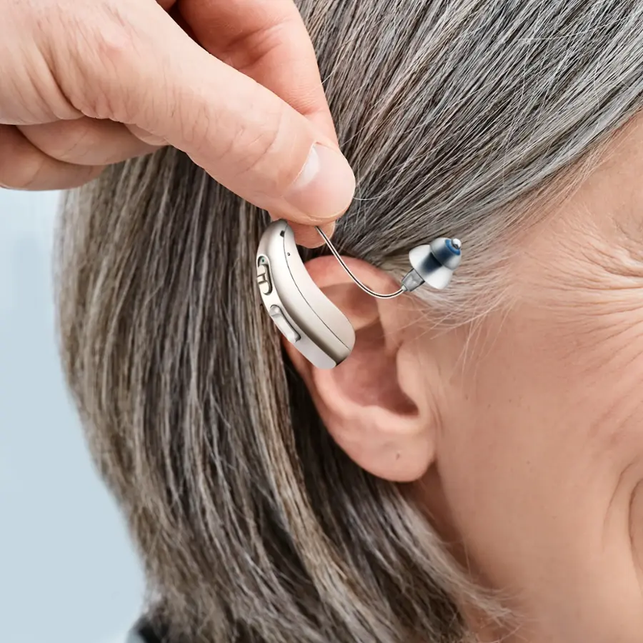 Alt View 4. LINNER - LINNER Mercury OTC Rechargeable Hearing Aids for Seniors with Noise Cancellation, Easy to Use, 3 Modes, 9 Volume Levels - Beige Gold.