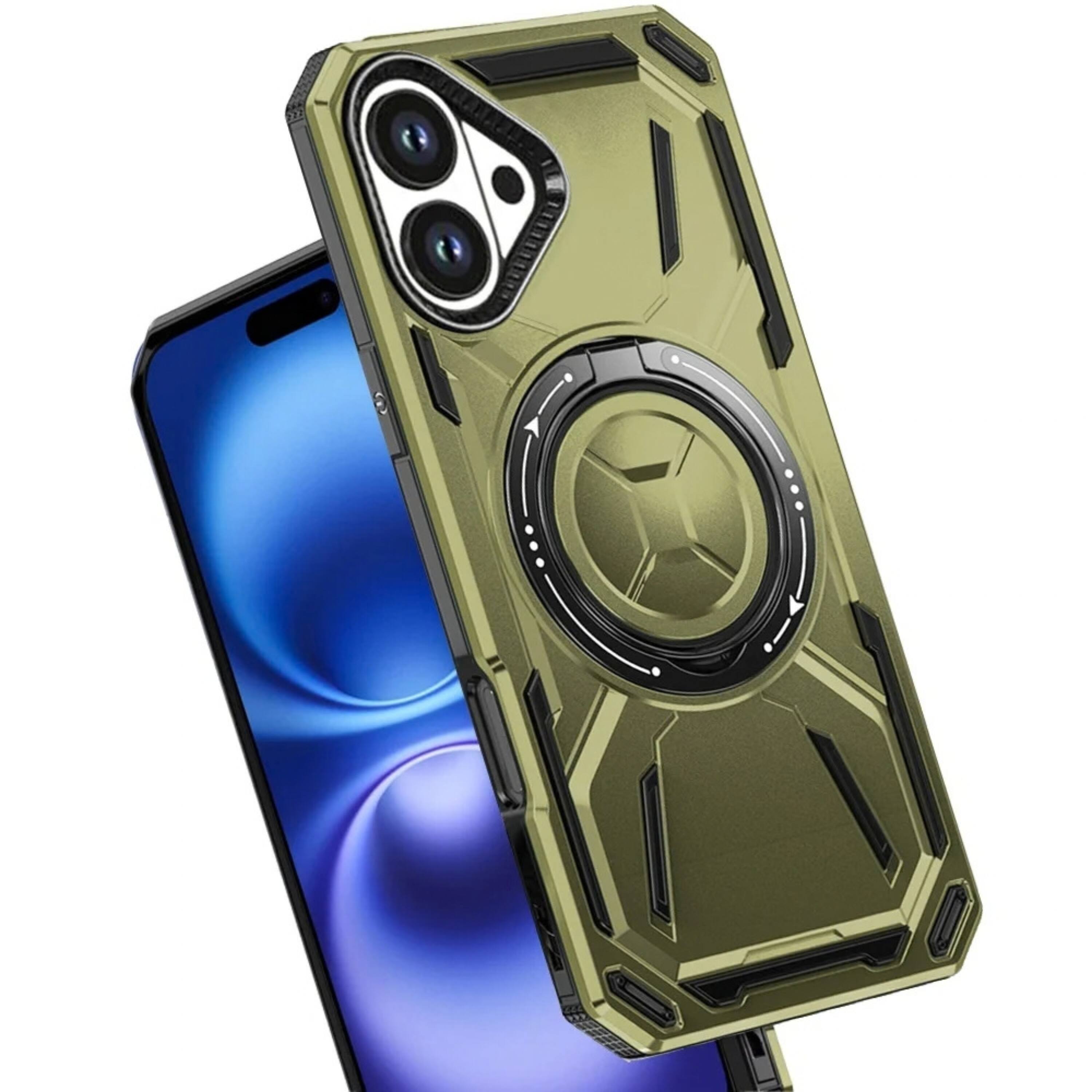 Kitcheniva Metal Rotating Ring Stand Shockproof Phone Case With ...