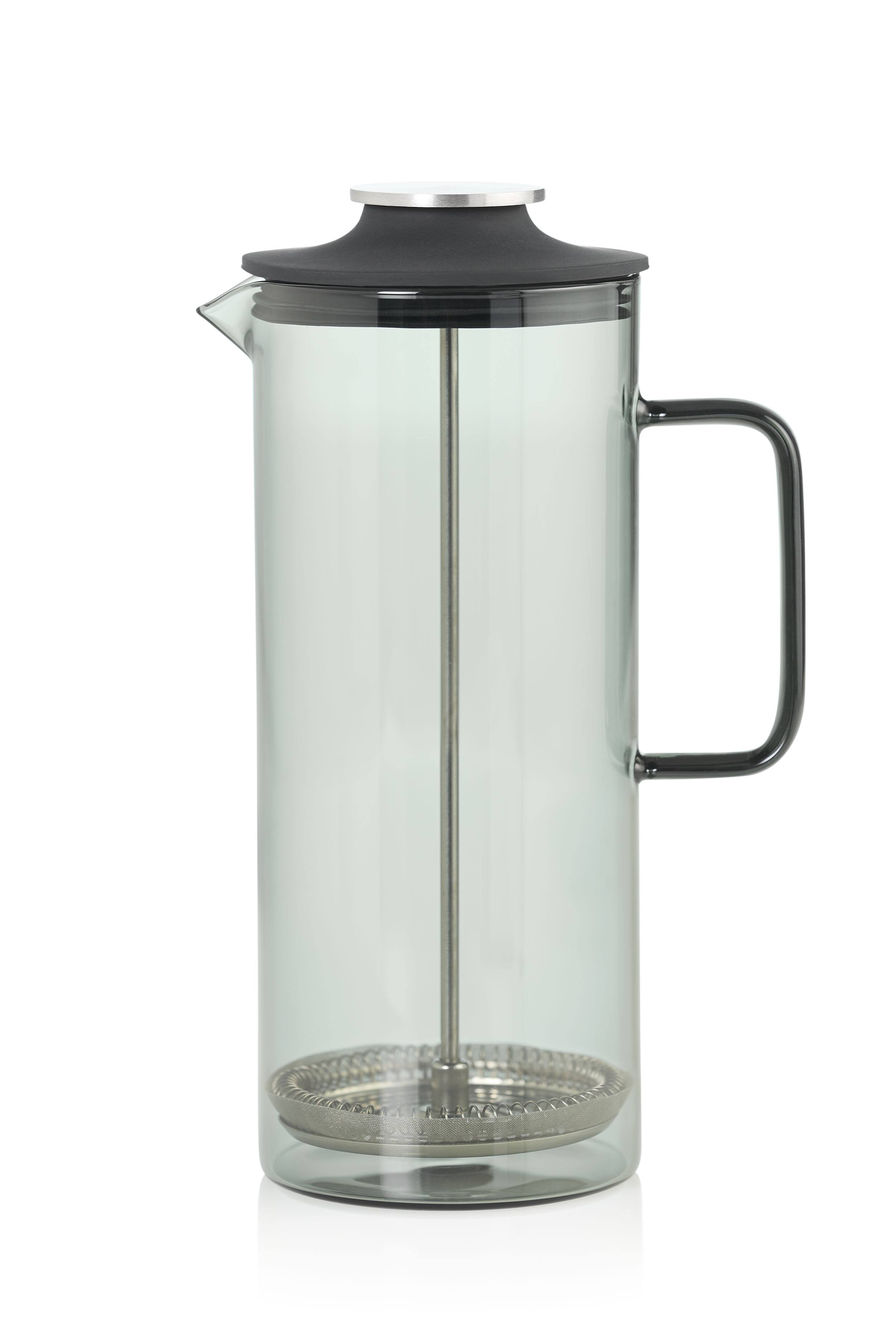 Front. DKB Household Brands - Impact French Press Coffee Maker – Manual Brew with Heat-Resistant Glass, Stainless Steel Filter, Dishwasher Safe - Transperant.