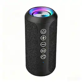Ortizan - Portable Bluetooth Speaker,IPX7 Waterproof, TWS Stereo, 30H Playtime, - Black