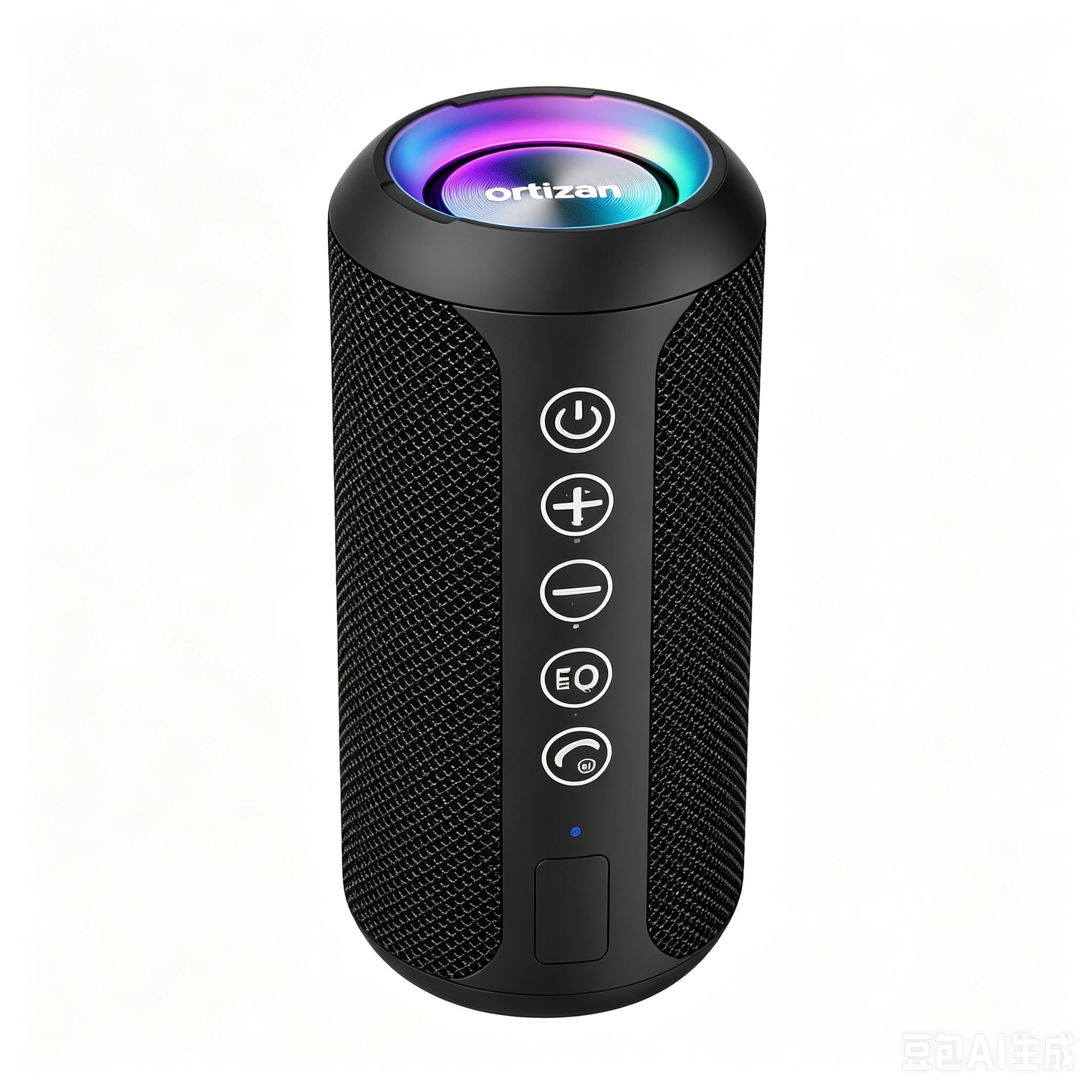 Front. Ortizan - Ortizan Portable Bluetooth Speaker，IPX7 Waterproof, TWS Stereo, 30H Playtime，Black - black.