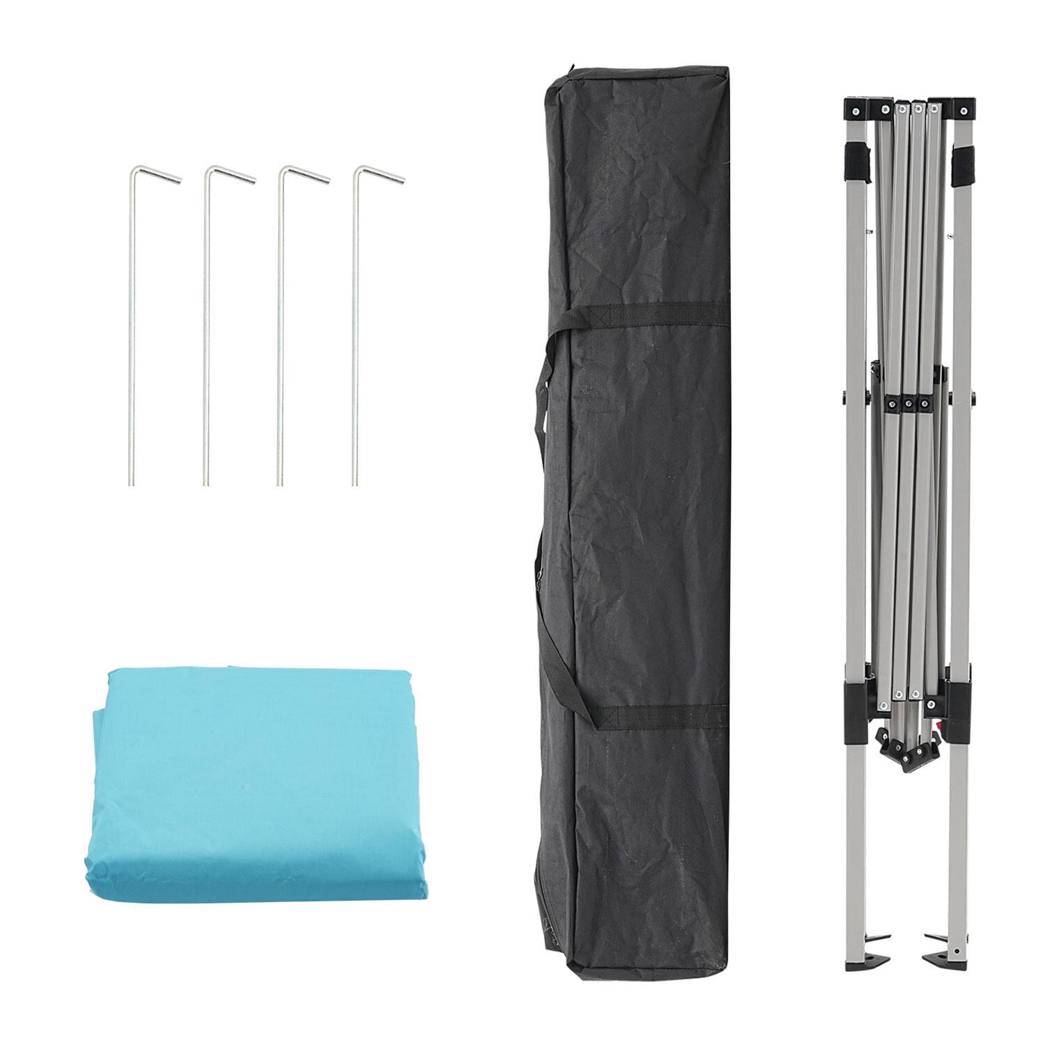 Alt View 2. Ainfox - Ainfox 10x10Ft Slant leg Pop Up Canopy Tent,Portable Instant Folding Shelter Gazebos - Sky blue.