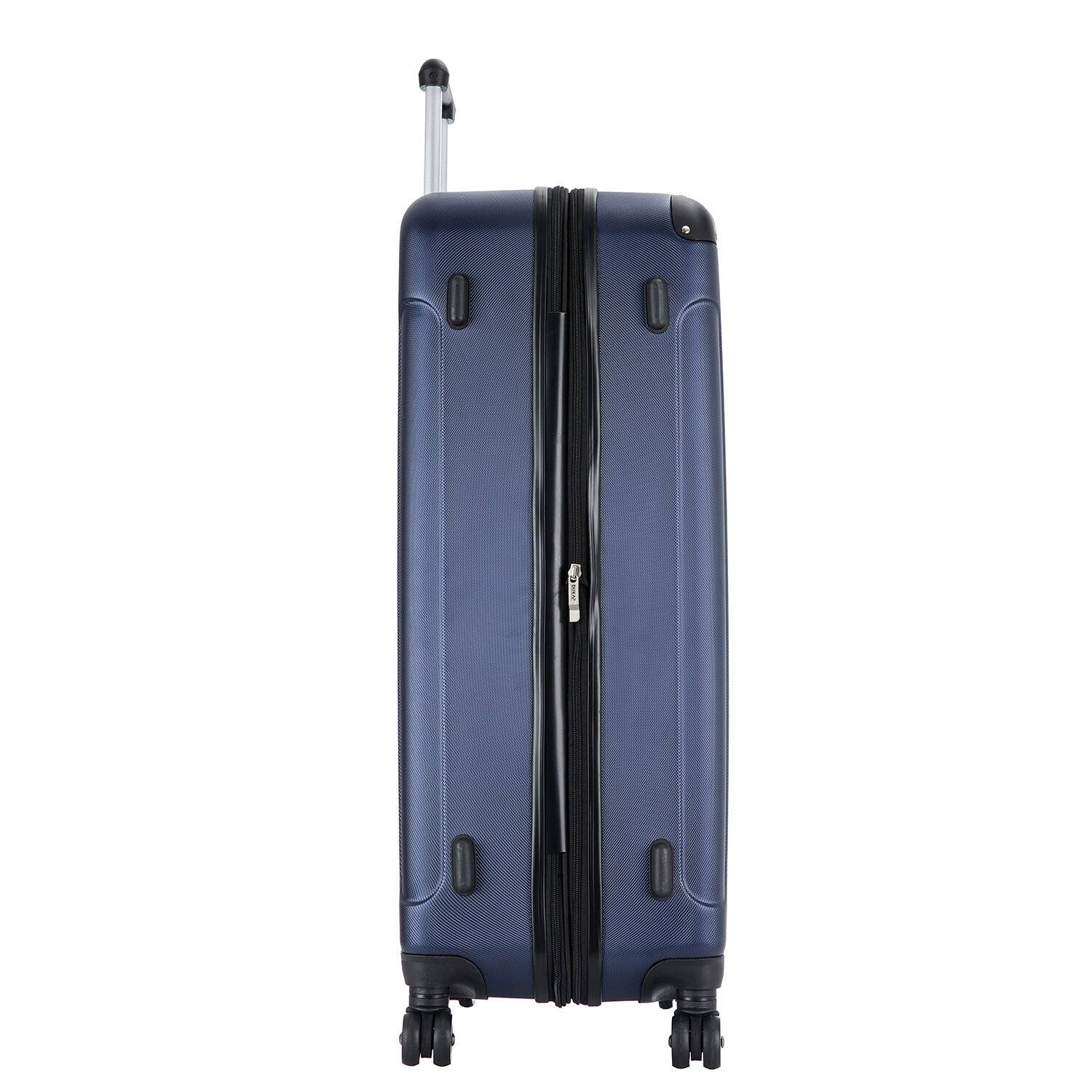 Alt View 2. DUKAP - Intely Smart Hardside 2 Piece Luggage Set 20"/28" with USB and integrated weight scale - BLUE.
