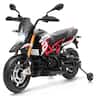 Gymax - 12V Licensed Kids Ride On Motorcycle w/ Headlight Training Wheel - Red