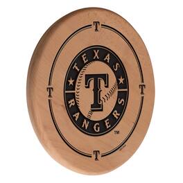 Holland Bar Stool Co. - Texas Rangers 13" Laser Engraved Solid Wood Sign - Natural