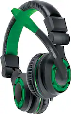 Front. dreamGEAR - Wired Headset - DreamGear GRX-340 Headset with Boom Mic and In-Line Remote – Compatible with Xbox and PC - Black.