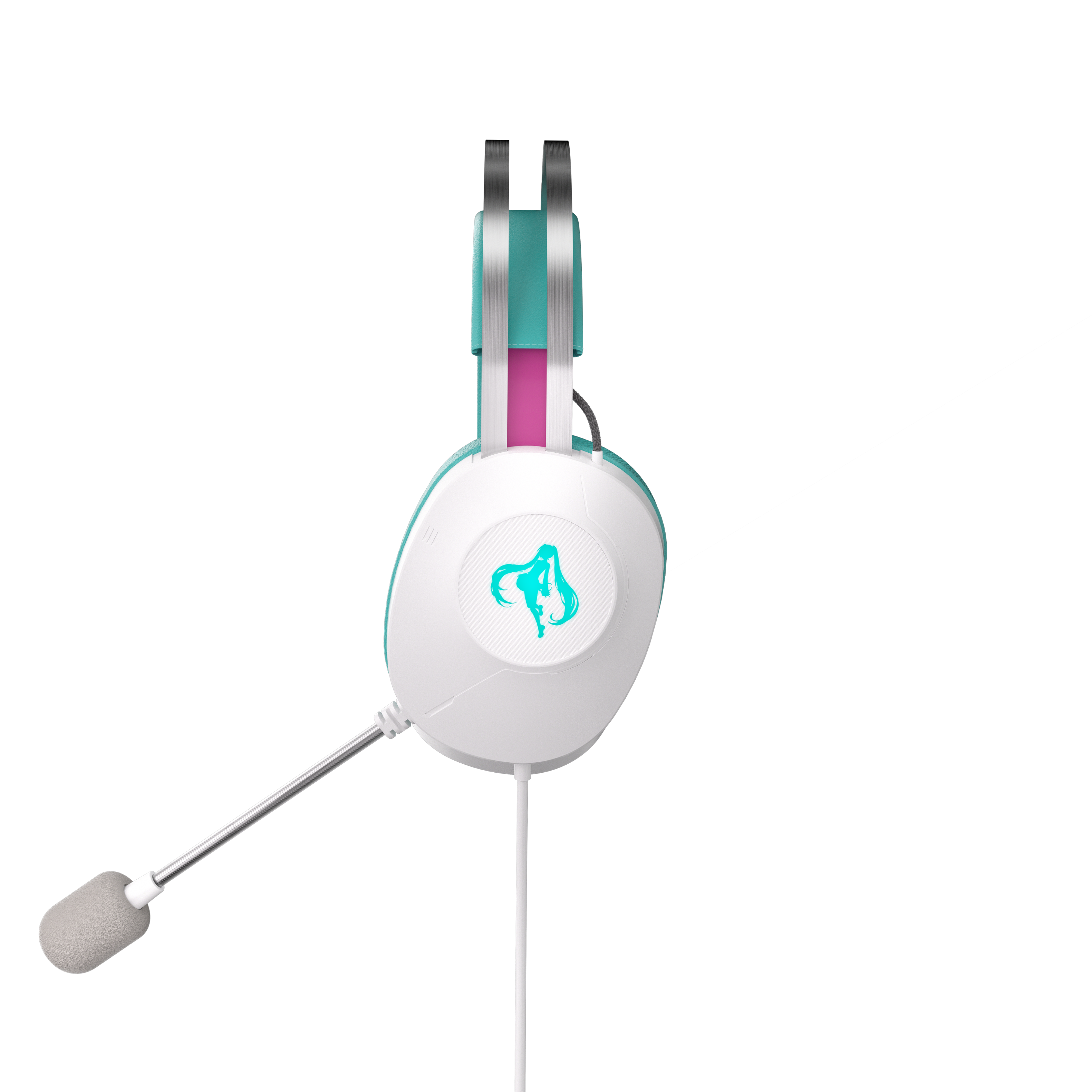 Angle. ASUS - TUF GAMING H1 Gen II Wired Gaming Headset for PC and PS5 - Hatsune Miku Edition.