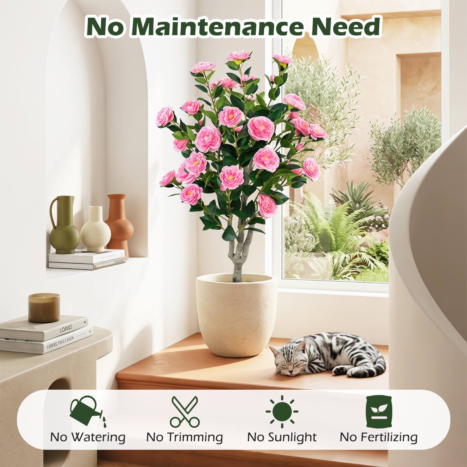 No Maintenance Need

LONIS ME KONAN 2V40

No Watering
No Trimming
No Sunlight
No Fertilizing