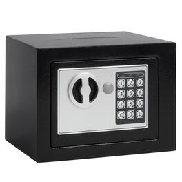 Cluzine - Mini Electronic Digital Safe Box with Coin Slot, 2 Unlocking Methods, Security Lock Box for Home