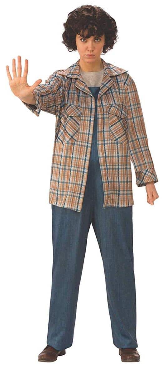 Rubies - Stranger Things Eleven Plaid Shirt Adult Costume - Large - Brown