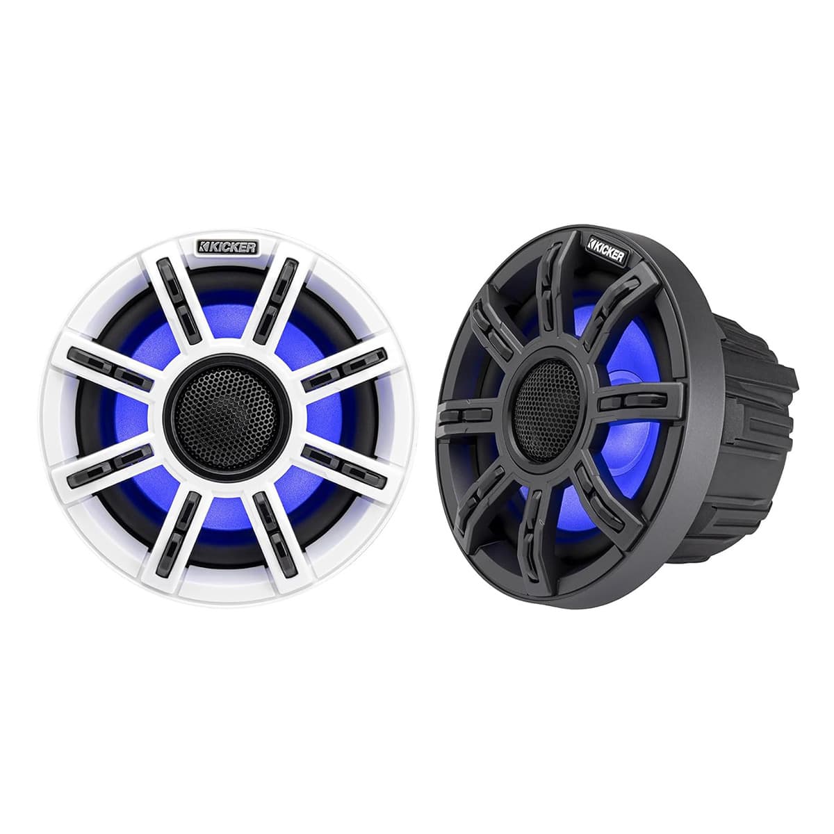 KICKER - MSS65 6.5" 4-Ohm Marine Component Speakers - Pair - Black