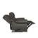 Alt View 11. ProLounger - Di'Onna Rolled Arm Distressed Faux Leather 2 Seat Wall Hugger Recliner Loveseat - Fog Gray.