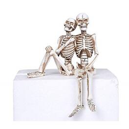 Pacific Trading - Skeletons Couple Shelf Sitter Figurine for Table Mantel Office or Home Decor 7 inch