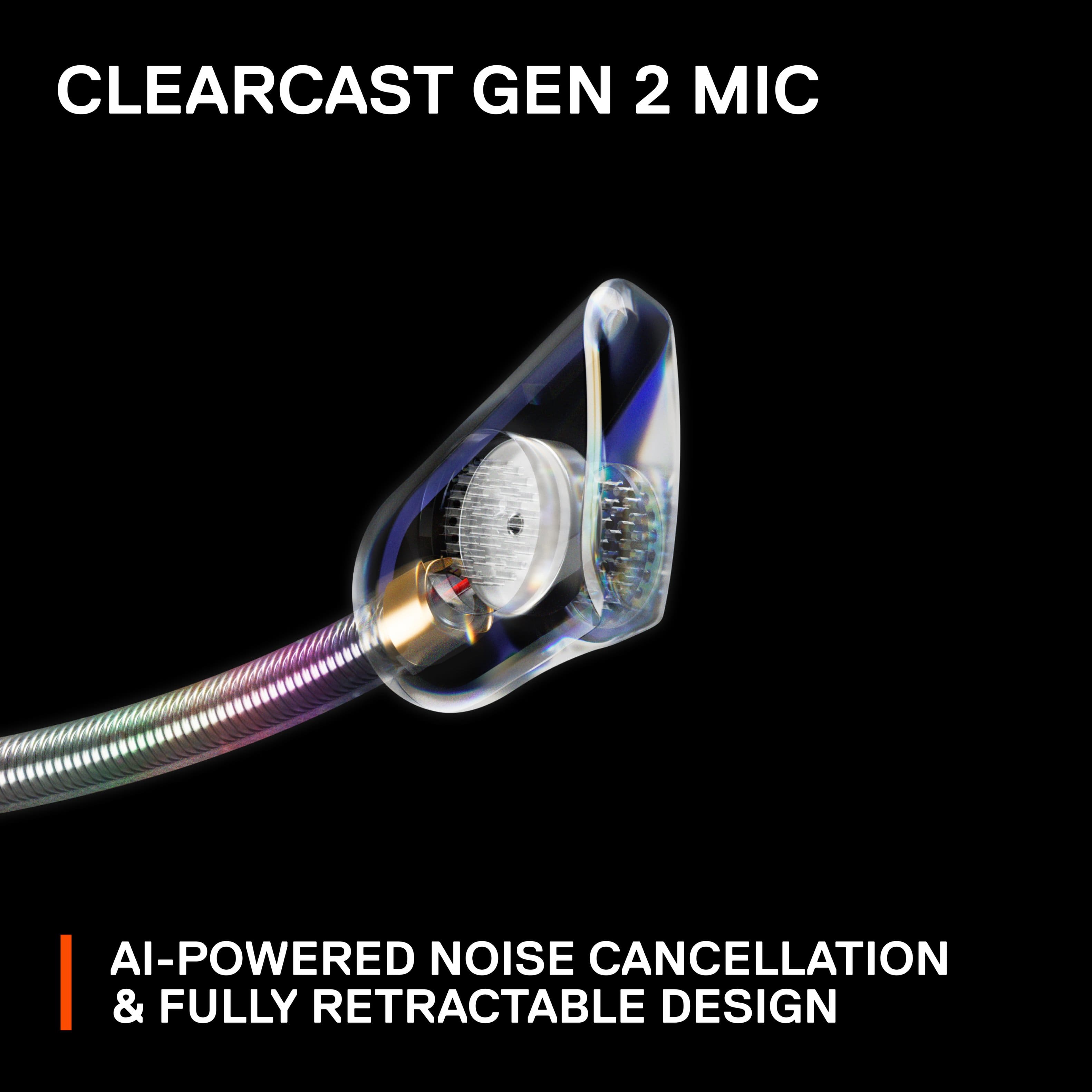 ClearCast Gen 2 Mic is an AI-powered noise cancellation device with a fully retractable design.