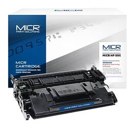 MicroMICR - Compatible Black High Yield MICR Toner Cartridge Replacement for HP 89X (CF289X)