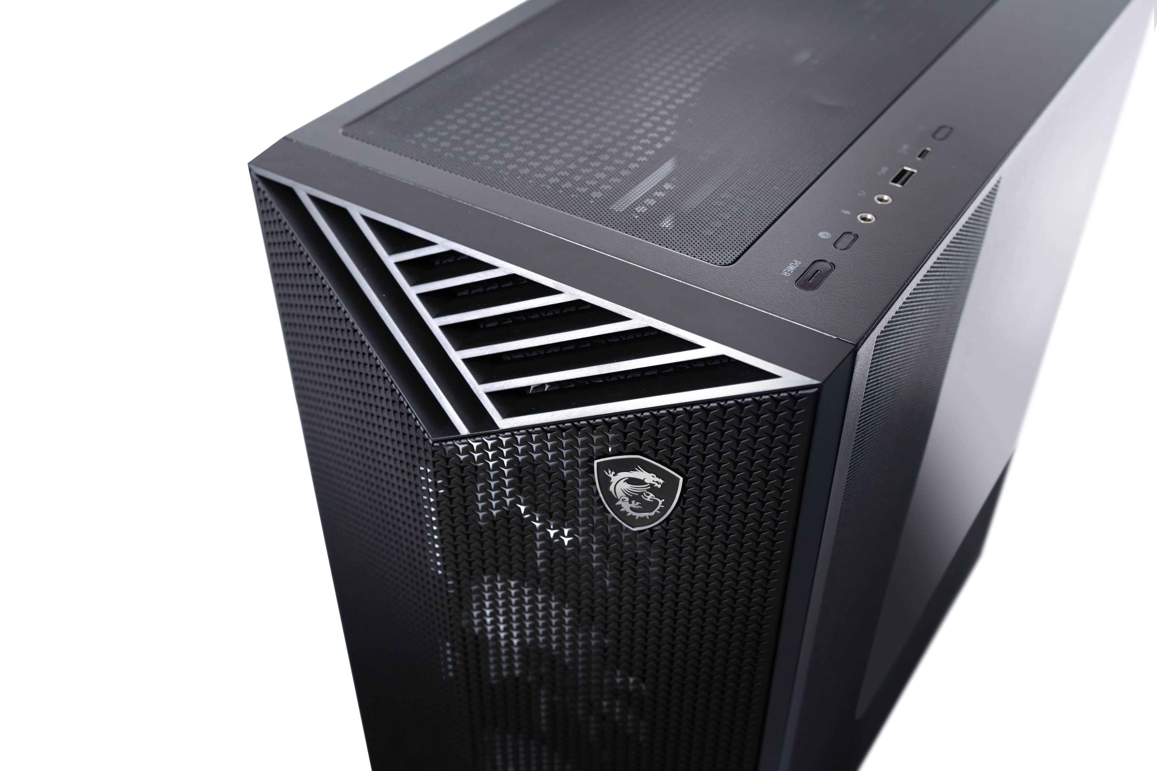 Alt View 2. MSI - Aegis ZS Gaming Desktop - R7-7700- 32GB Memory - NVIDIA GeForce RTX 5070 - 1TB SSD - Black - Black.