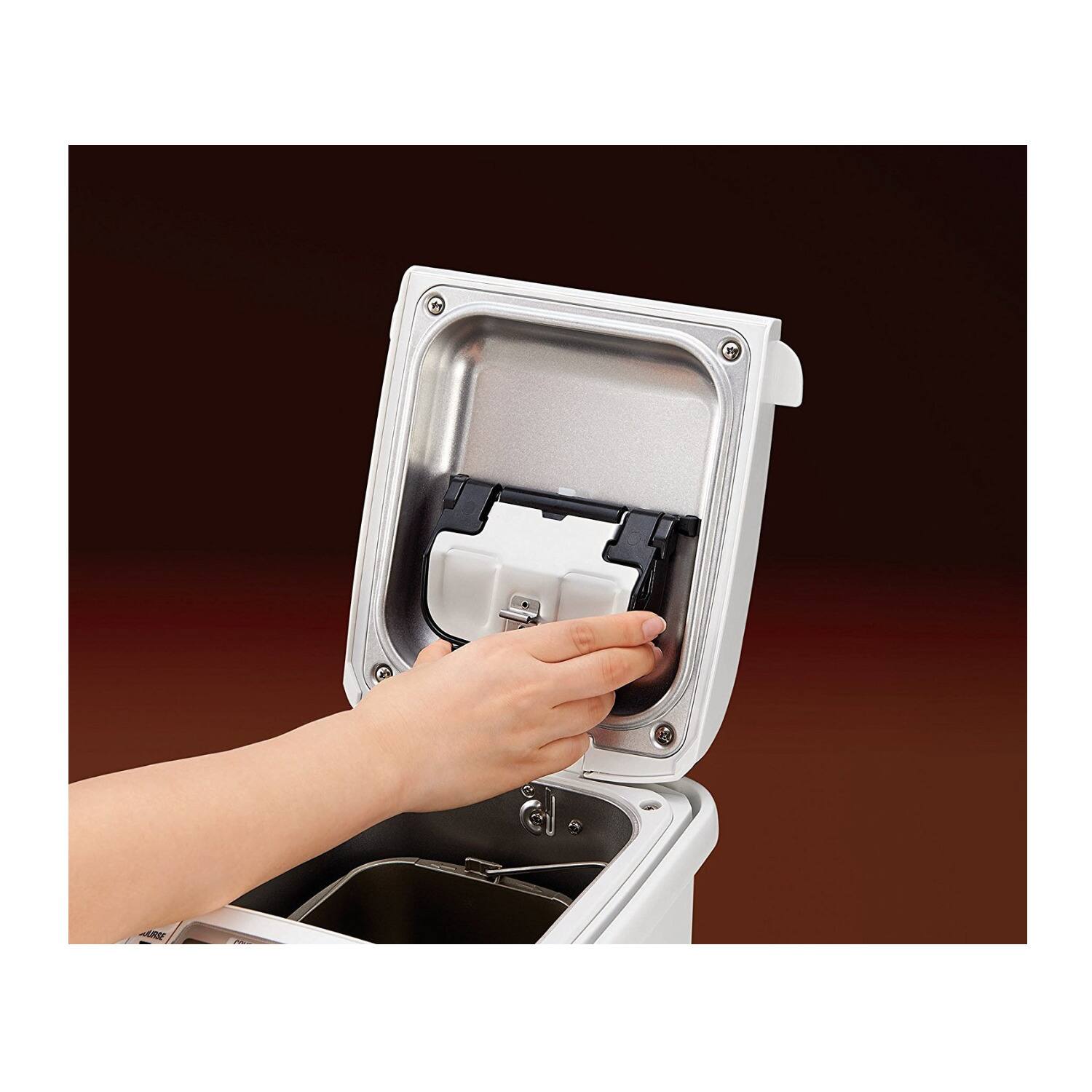 Left. Zojirushi - Zojirushi BB-SSC10 Home Bakery Maestro Breadmaker with Knive Bundle - White.