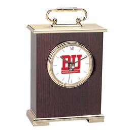 Jardine - Boston University Logo Carriage Clock - Gold
