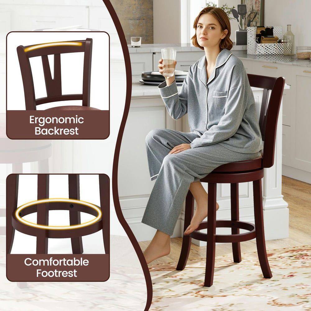 Ergonomic Backrest  
Comfortable Footrest