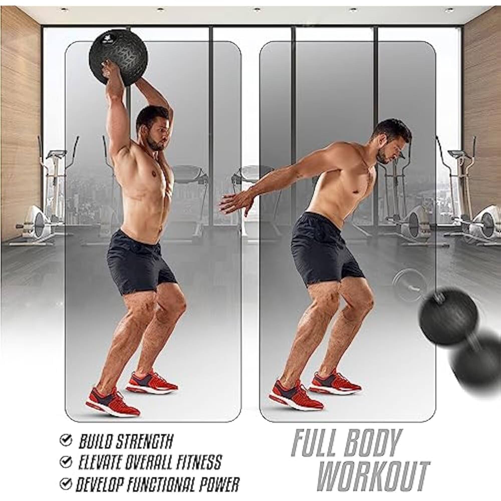 BUILD STRENGTH  
ELEVATE OVERALL FITNESS  
DEVELOP FUNCTIONAL POWER  
FULL BODY WORKOUT