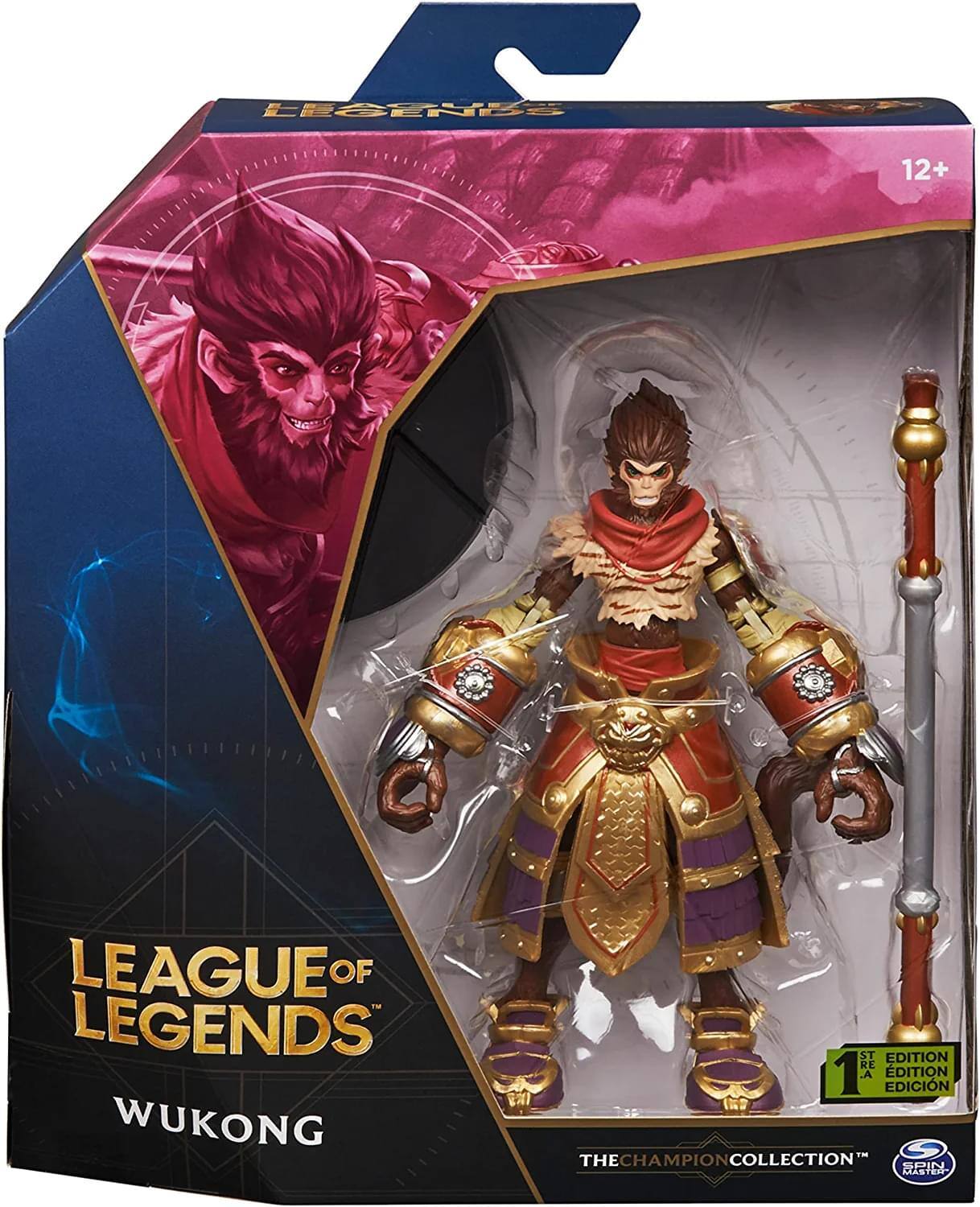 LEAGUE OF LEGENDS  
WUKONG  

12+  

ST EDITION  
1ª EDICIÓN  
EDITION  

THE CHAMPION COLLECTION™  
SPIN MASTER