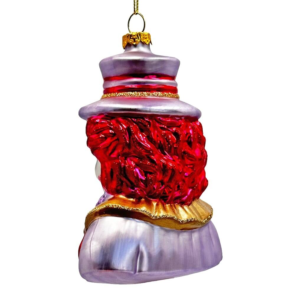 Alt View 1. OrnamentallyYou - Horror Clown Head Glass Ornament Gothic Halloween Tree Decor - Multi-colored.