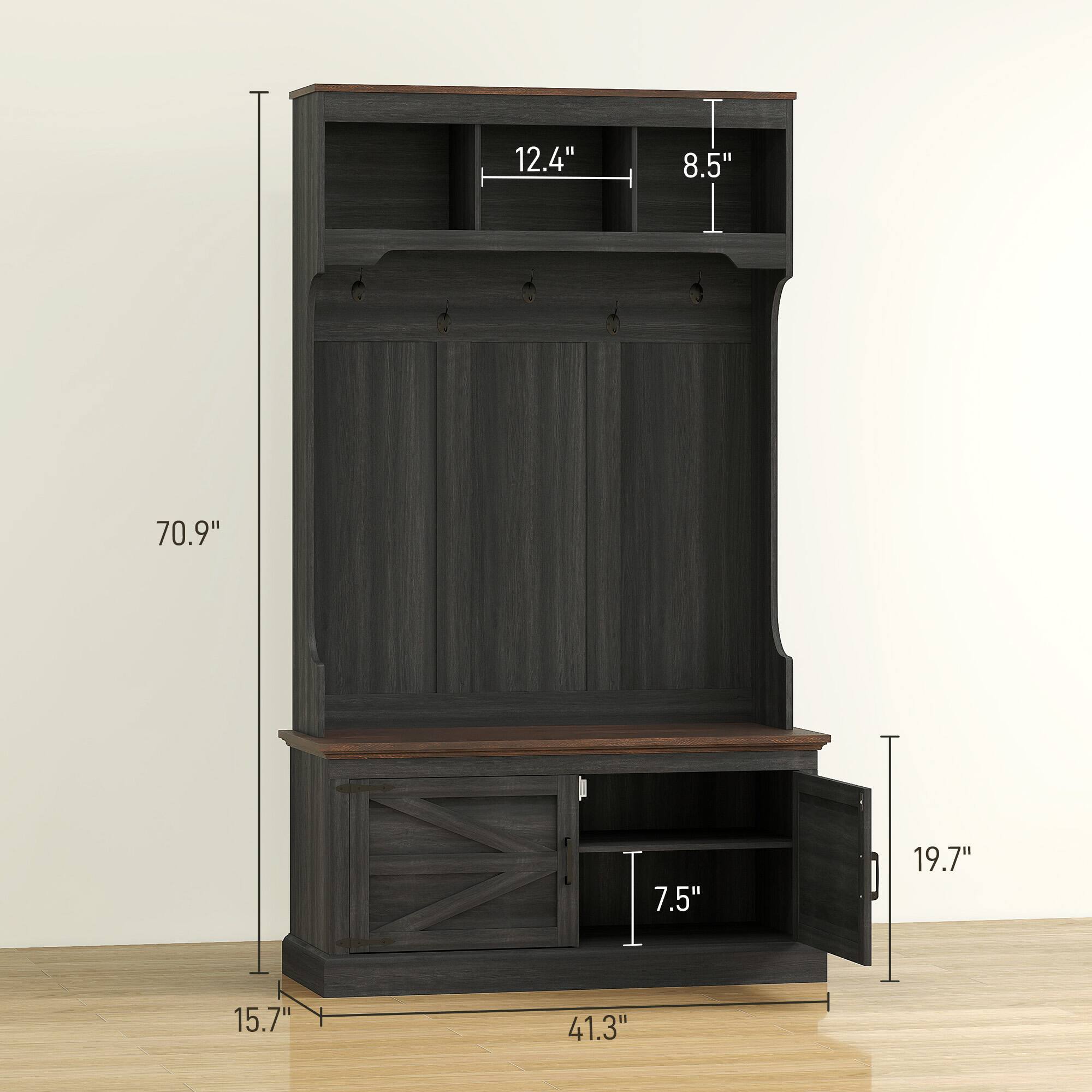 12.4", 8.5", 70.9", 7.5", 19.7", 15.7", 41.3"