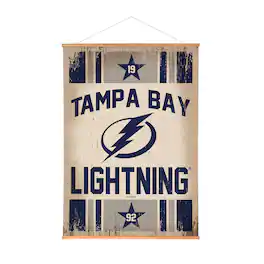 Evergreen Enterprises - Tampa Bay Lightning 36" x 54" Large Canvas Wall Art Tapestry with Wood Frame - Multicolor