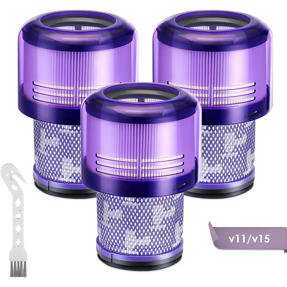 Front. RTMB - 3-Pack Vacuum Filters for Dyson V11/V15 Cordless Vacuums, 970013-02/03.