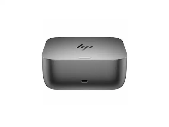 Front. HP - HP Thunderbolt 4 Ultra 280W TAA G6 Dock (AW5N3AA) - 330W, Thunderbolt 4, 5x USB-A, 2x USB-C, HDMI, 2x DP.