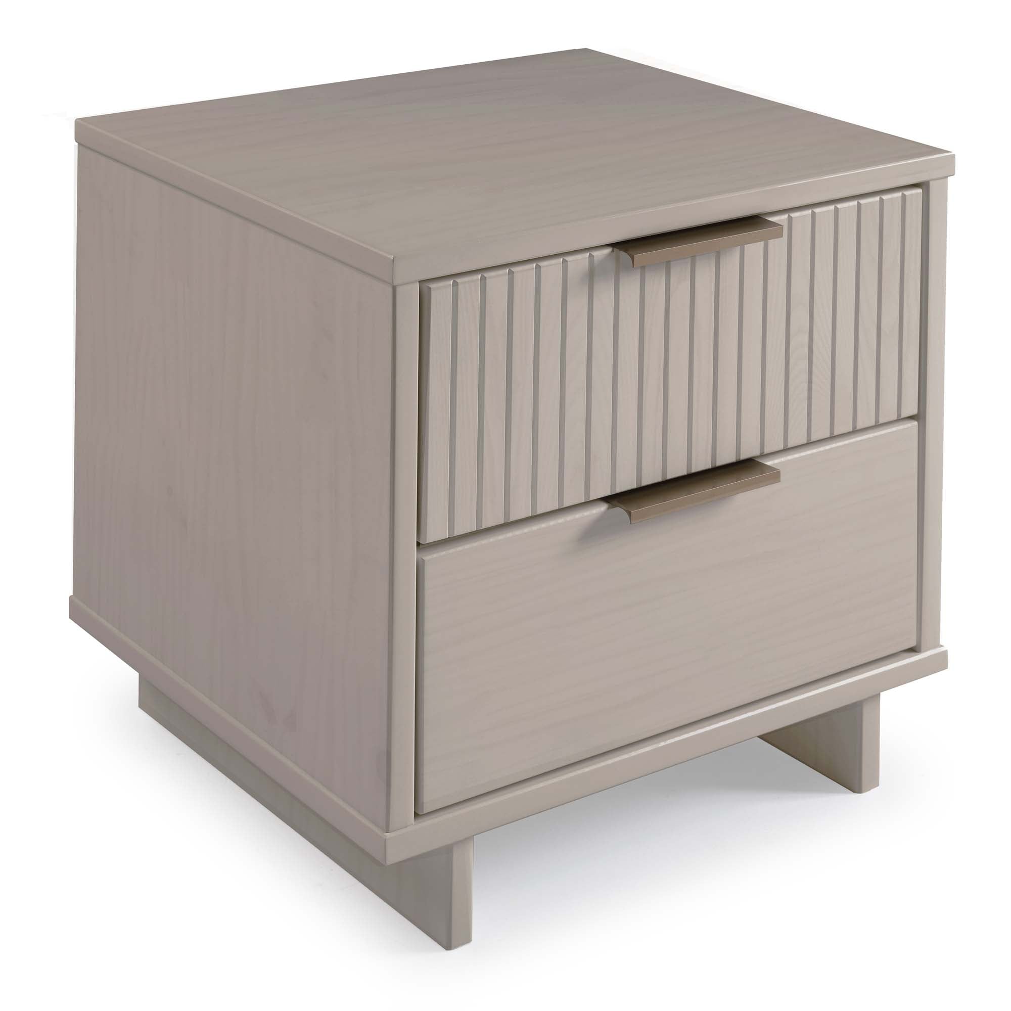Alt View 3. Manhattan Comfort - Granville Modern 18" Nightstand - Set of 2 - Light Gray.