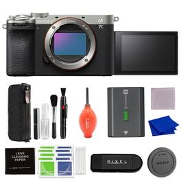 Sony - Alpha 7C II Full-Frame Interchangeable Lens Camera (Silver) Bundle with Advanced Accessories