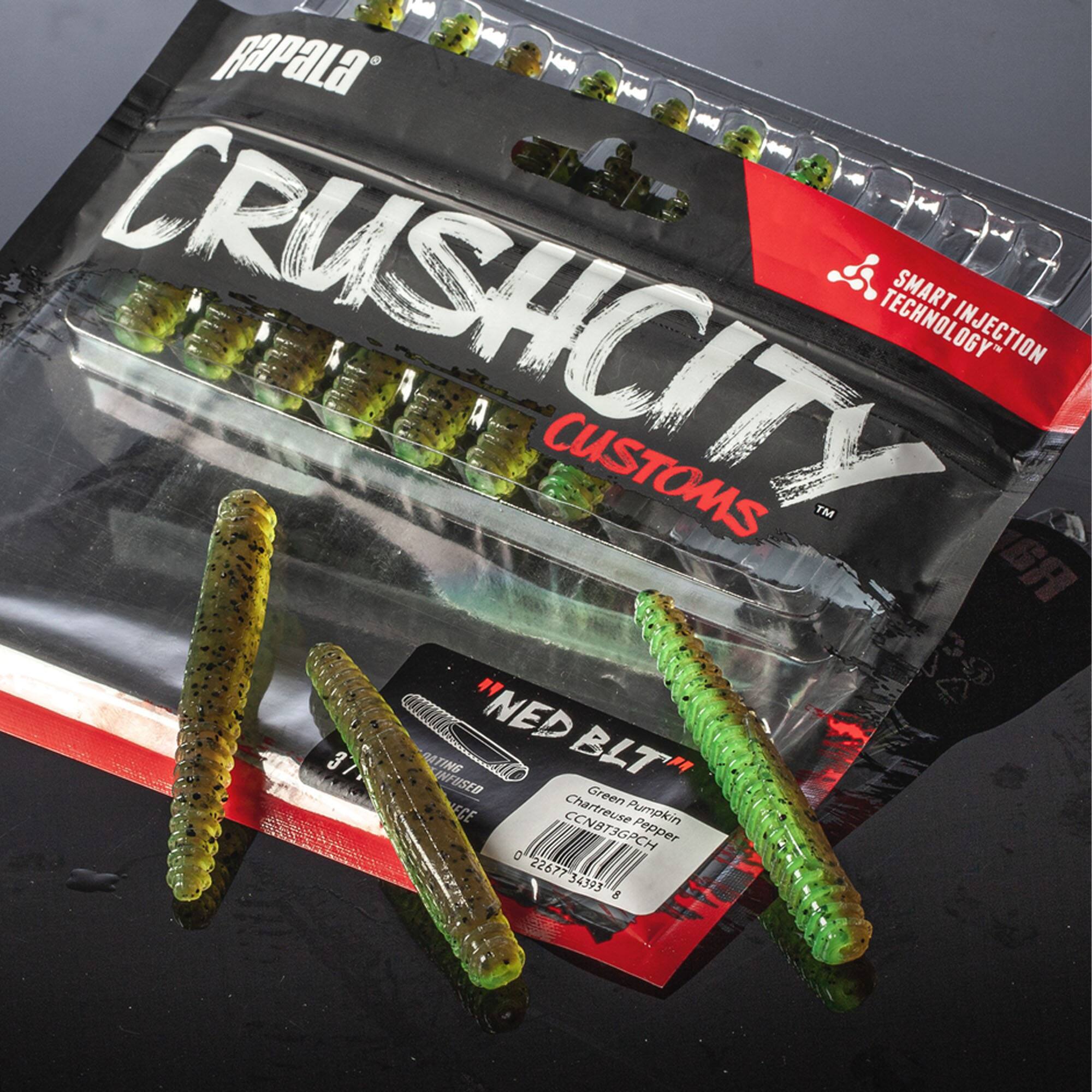 Rapala SMART CRUSHCITY CUSTOMS™ TECHNOLOGY INJECTION  
NED BLT  
Green ECE Chartreuse Pumpkin  
CCNBT3GPCH  
Pepper  
0 2267734393 8