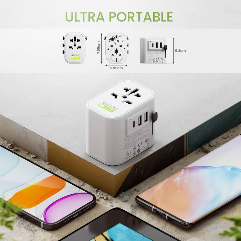 ULTRA PORTABLE  
LENCENT  
7.55cm  
6.3cm  
CE  
5.05cm  
LENCENT  
CE RC