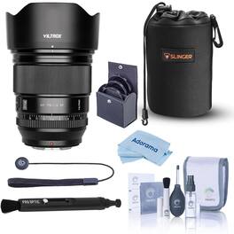 Bundle - Viltrox - Pro AF 75mm f/1.2 XF Lens for Fujifilm X, w/77mm Filter Kit, Pouch