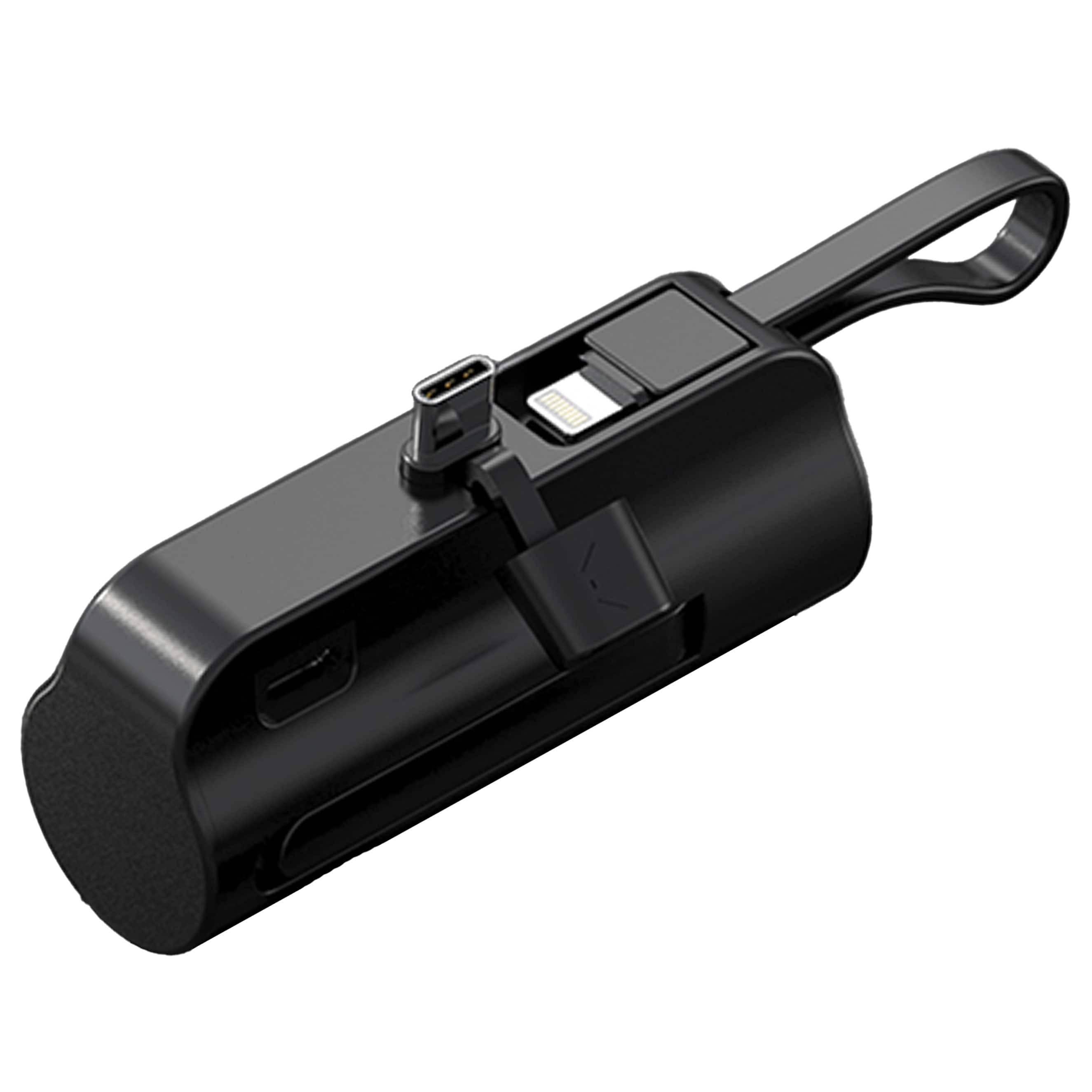 miLink - 3,000 mAh Power Bank with Phone Stand - Black