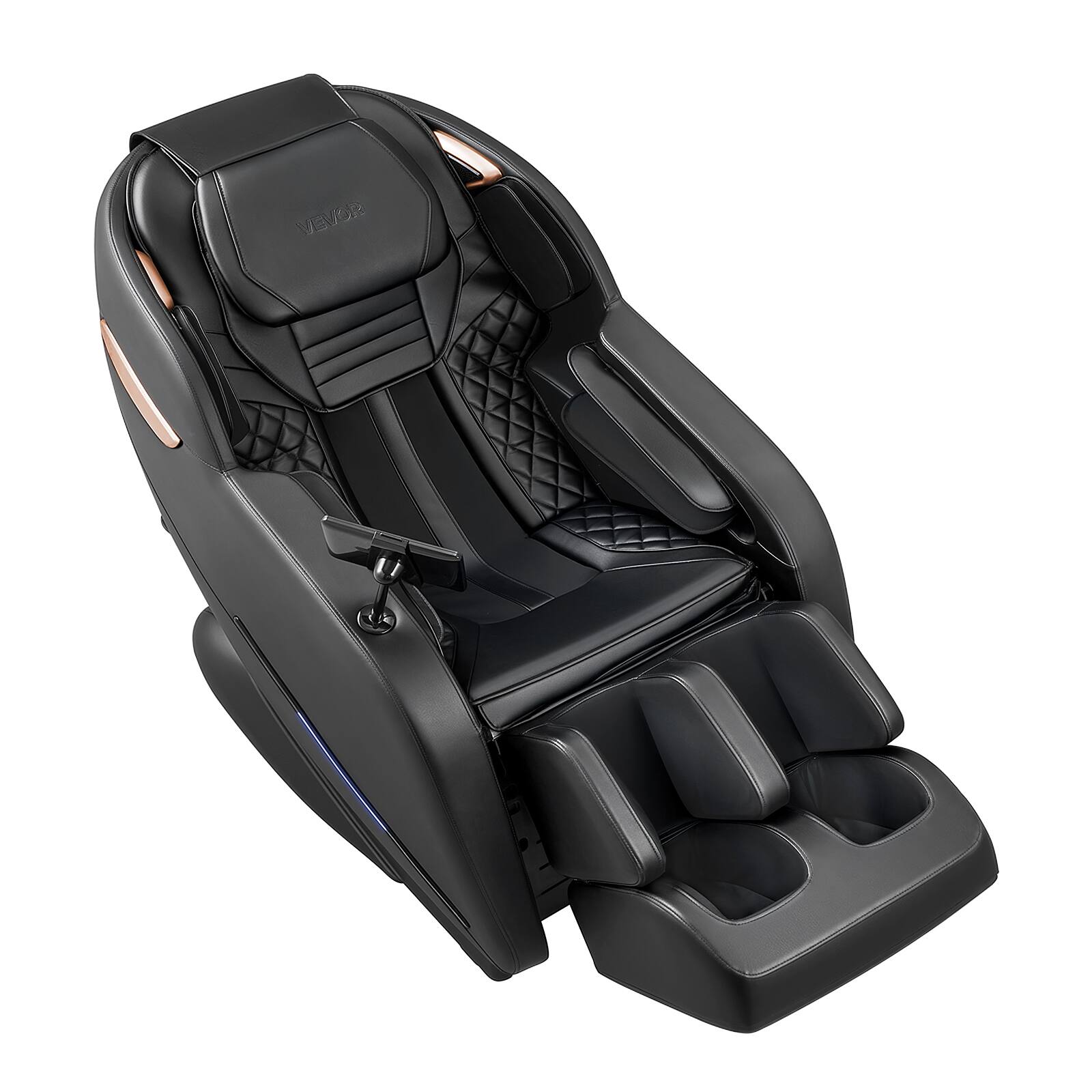 Alt View 5. VEVOR - Massage Chair, 3D Zero-Gravity Full Body Massage Chair with Extendable Footrest, Automatic Modes, Airbags, Waist & Leg - Black.