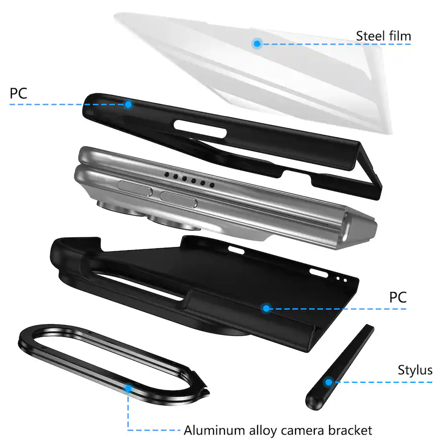 Desktop Computer Back Slot UUCOVER Protective Case For Apple iPhone Duo with Tempered Screen ...