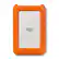 Front. LaCie - LaCie 4TB Rugged USB-C Portable Hard Drive - Orange/Silver.