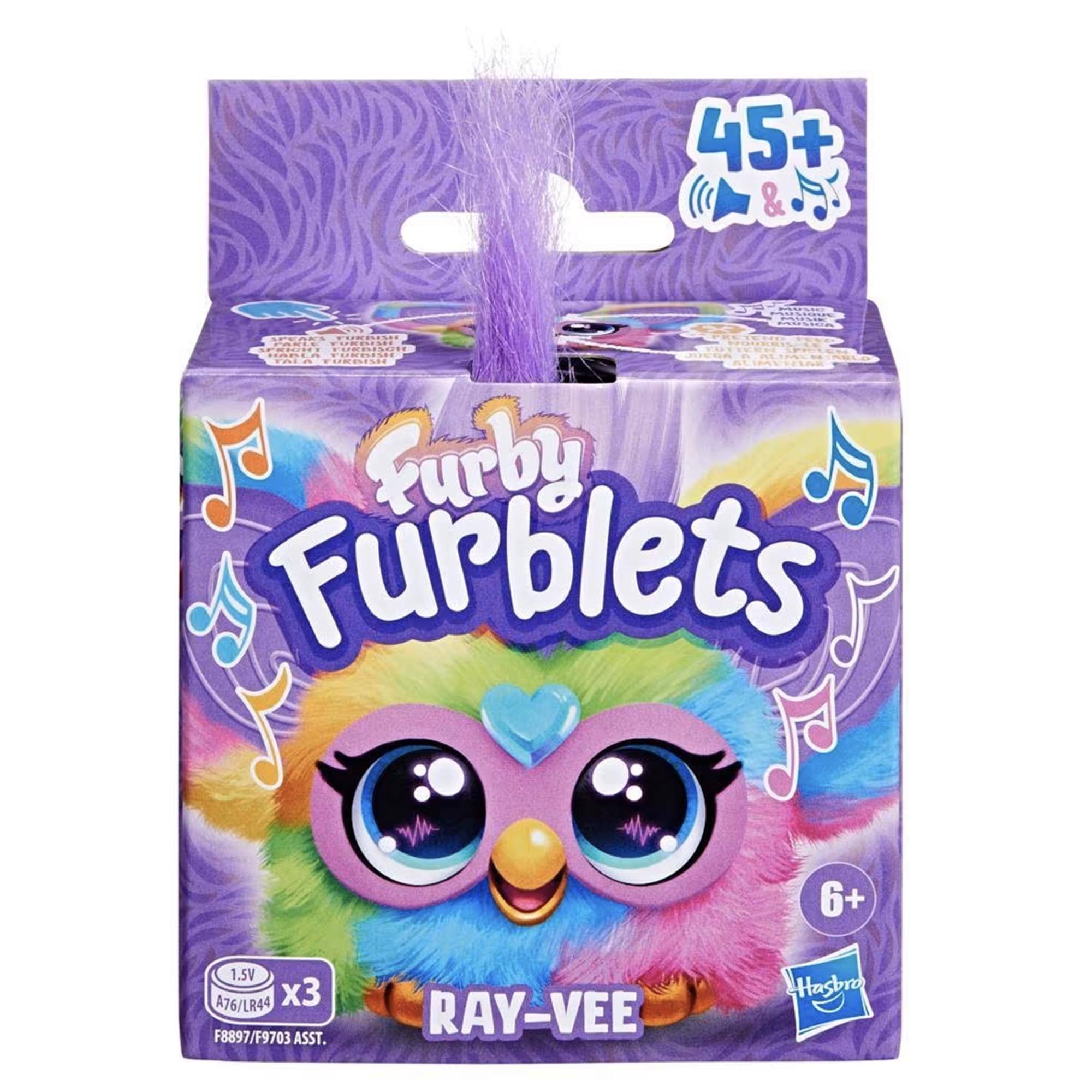 45+ & F  
Furby Furblets  
6+  
1.5V A76/LR44 x3  
F8897/F9703 ASST.  
RAY-VEE  
Hasbro